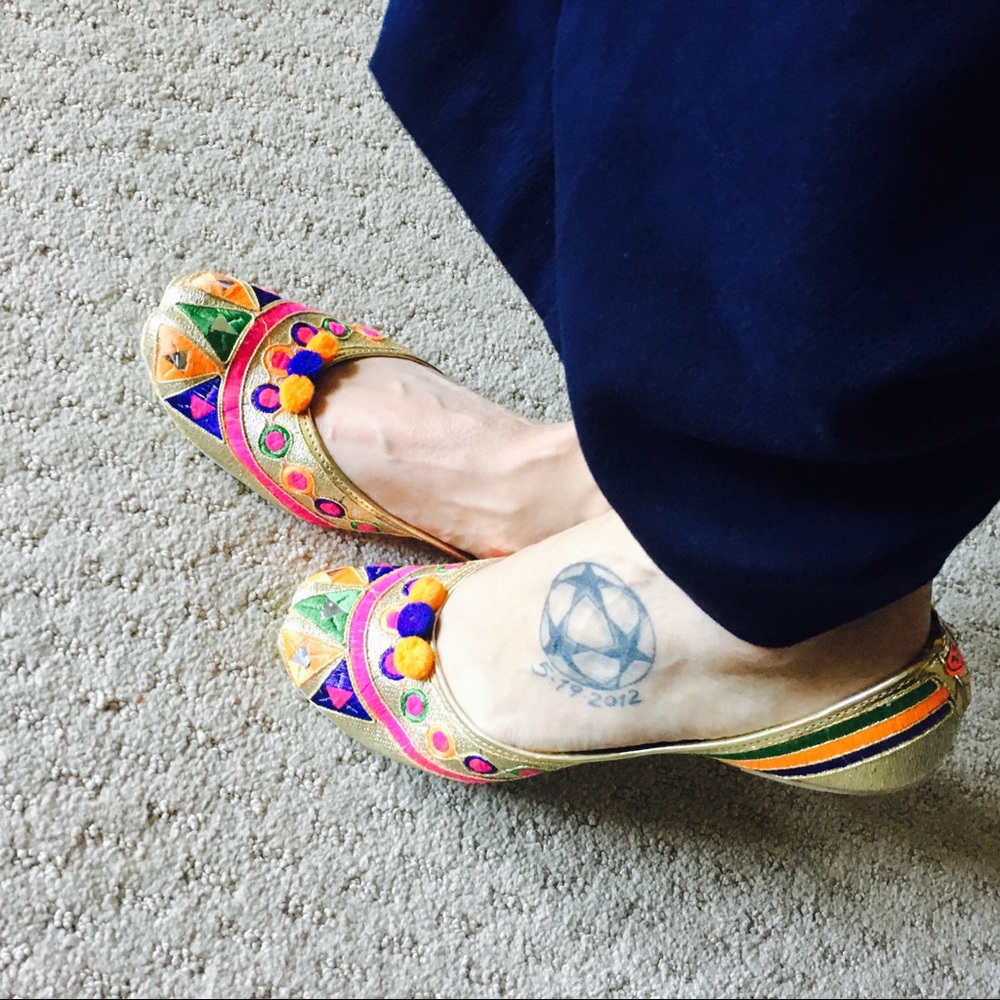Bright Embroidered Shoes